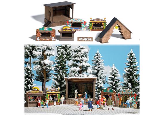 Busch 1183 Wald-Weihnachtsmarkt - H0 (1:87)