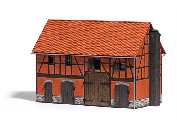 Busch 1507 Scheune mit grossem Stall HO
