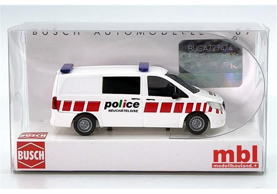 Busch 51100-149 Mercedes-Benz Vito "Polizei Neuchâteloise" - H0 (1:87) | Bild 1