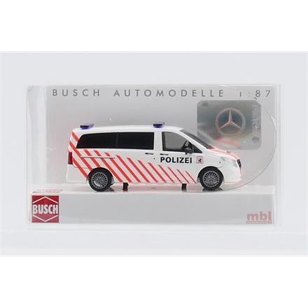 Busch 51100-182 MB Vito Kastenwagen Polizei Chur, Sonderserie - H0 (1:87)