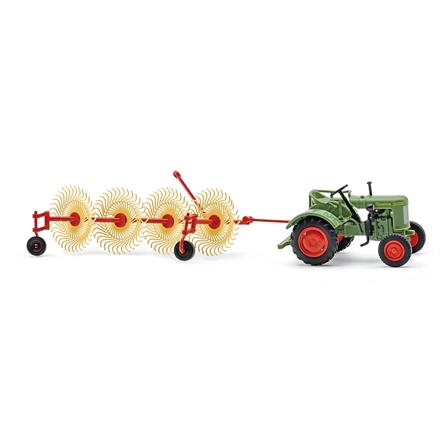 Busch 54155 Fendt F 15 Dieselross mit Bautz Spinne BS4 - H0 (1:87)