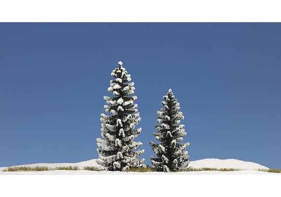 Busch 6152 2 verschneite Fichten 90 mm hoch - H0 (1:87)