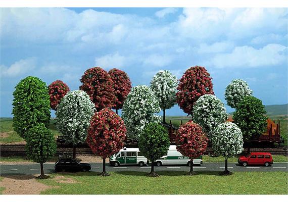 Busch 6584 18 Frühlingsbäume, ca. 40-70 mm hoch - N (1:160)