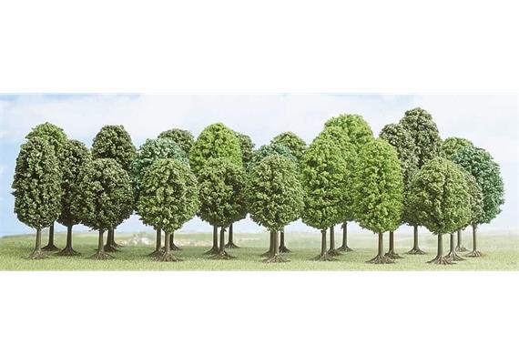 Busch 6587 25 Laubbäume, ca. 35 - 55 mm hoch - N, TT, Z