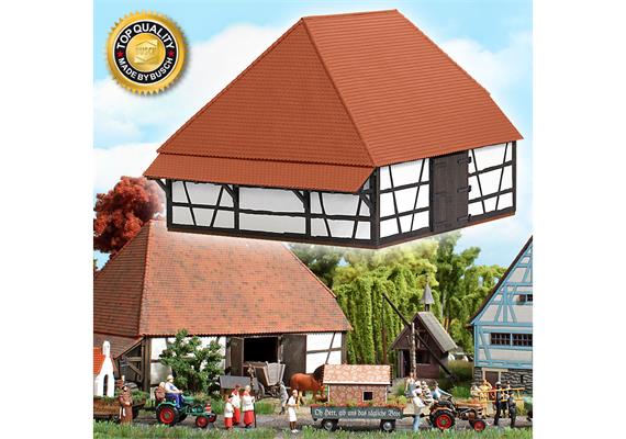 Busch Scheune (echt Holz) HO