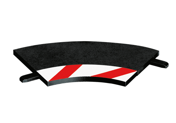 Carrera 20020551 Innenrandstreifen für Kurve 1/60° 3 Stück, Endstücke 2 Stück | Bild 2