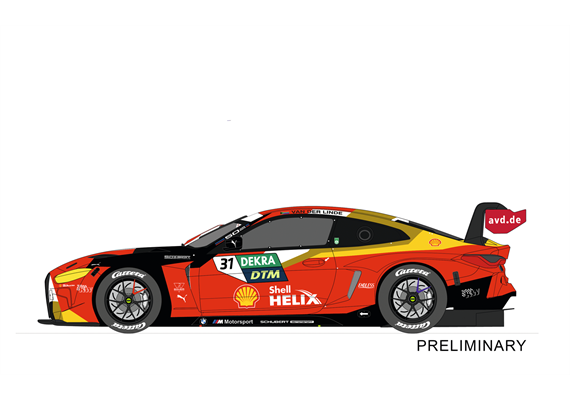 Carrera 20023951 D124 BMW M4 GT3 „Schubert Motorsport, No.31“ | Bild 2
