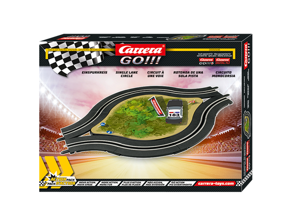 Carrera 20061648 Go!!! Einspurkreis mit Deko - GO!!! Plus, GO!!!