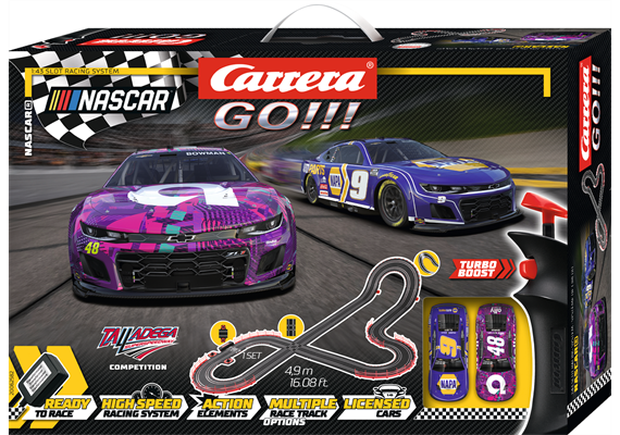 Carrera 20062582 GO!!! NASCAR Talladega Competition 4,9 m Start-Set - Massstab 1:43 | Bild 1