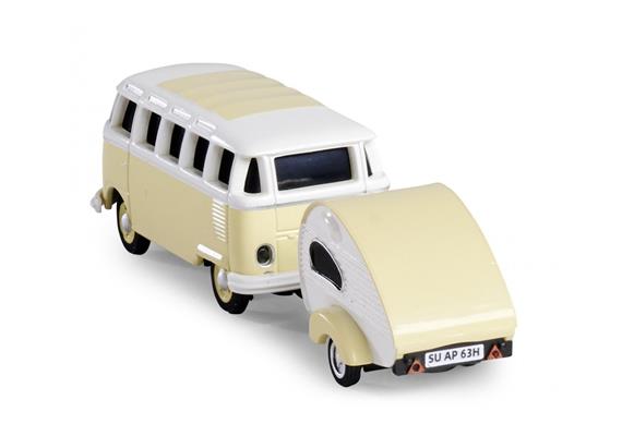Carson 500504164 VW T1 Samba Bus mit Wohnwagen 2.4GHz 100% - H0 (1:87) | Bild 6