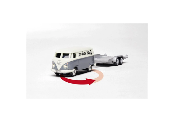 Carson 500504166 VW T1 Bus Kastenwagen inklusive Autoanhänger 100% - H0 (1:87) | Bild 3