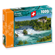 Carta.Media 7271 Puzzle Reihnfall mit Schloss Laufen, 1000 teilig