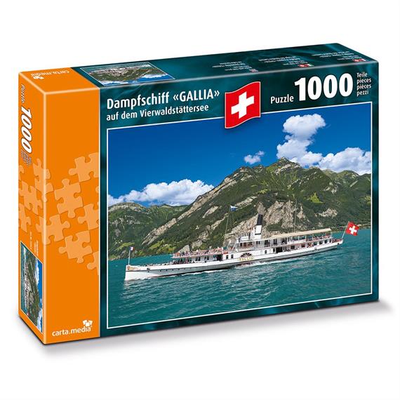 Carta.Media 7274 Puzzle Dampfschiff Gallia, 1000 teilig