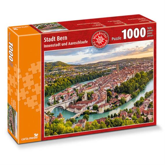 Carta.Media 7284 Puzzle Stadt Bern, 1000 teilig