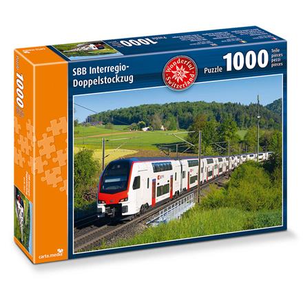 Carta.Media 7925 Puzzle SBB Interregio-Doppelstockzug, 1'000 Teile