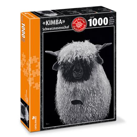 Carta.Media 7928 Puzzle „KIMBA“ Schwarznasenschaf, 1'000 Teile