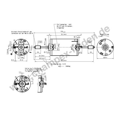 CL22204 LGB-Motor Typ 62204 mit langer Welle