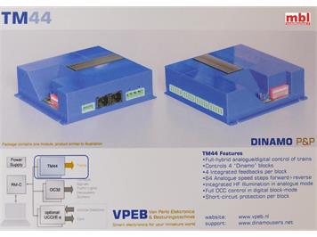 DINAMO TM44 Modelleisenbahn Blocksteuerung für Analog- & Digitalbetrieb