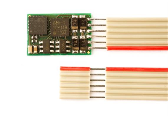 Doehler + Haass 830573 DH10C-1 (Gen2) Fahrzeugdecoder an 6pol. Flachband NEM 651