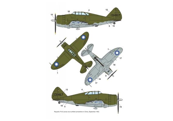 Dora Wings DW48032 Republic P-43A-1 Lancer, Massstab 1:48 | Bild 6
