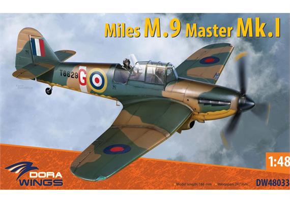 Dora Wings DW48033 Miles M.9 Master I, Massstab 1:48 | Bild 1