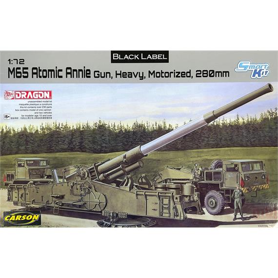 Dragon 07484 M65 Atomic Annie 280mm Heavy Gun 1:72