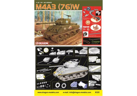 Dragon 6325 Sherman M4A3 (76)W (2024 Edition) - Massstab 1:35