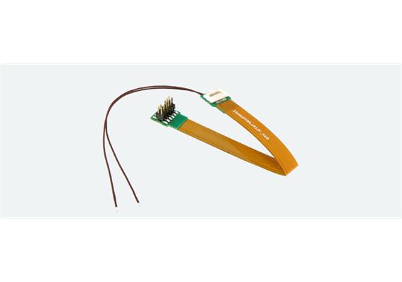 ESU 51997 Adapterplatine, 18-pol Next-18 Buchse auf PluX12, Flex, 88mm, mit Schrumpfschl. | Bild 1