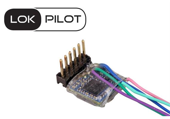 ESU 59837 LokPilot 5 micro DCC/MM/SX, 6-pin Direkt gewinkelt, Spurweite N, TT