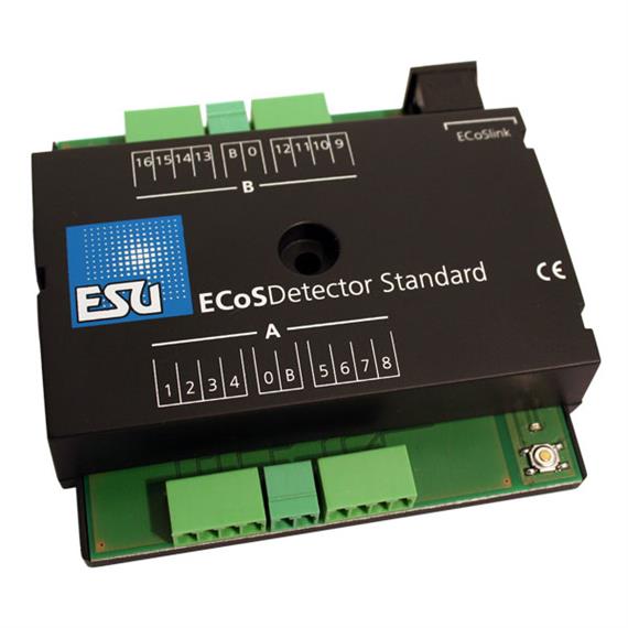 ESU 50096 EcOSDetector Standard Rückmeldemodul für 3-Leiteranlagen, 16 Dig. Iputs, OPTO