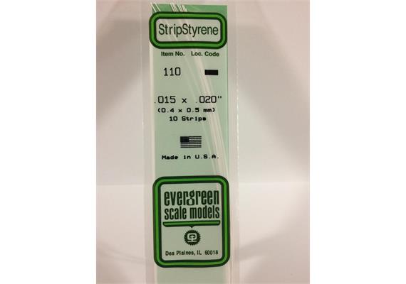 Evergreen 110 Vierkantprofile, 350x0,38x0,50mm, 10 Stück | Bild 2