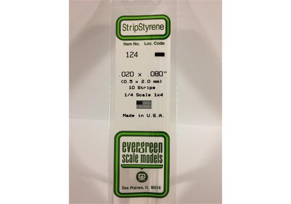 Evergreen 124 Vierkantprofile, 350x0,50x2,00mm, 10 Stück | Bild 2