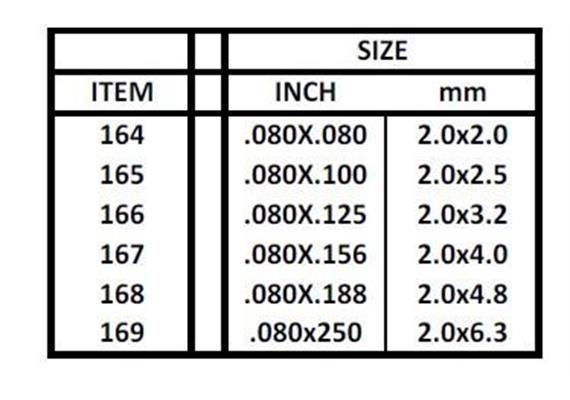 Evergreen 167 Vierkantprofile, 350x2,00x4,00mm, 8 Stück | Bild 3