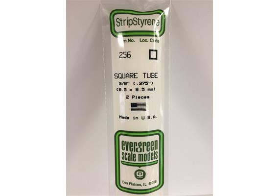 Evergreen 256 Quadratrohr, 35 cm lang, 9,5 mm Kantenl.-3/8. 2 Stück | Bild 2