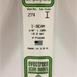 Evergreen 274 I-Profil, 350x3,2X1,8 mm - 1/8, 4 Stück | Bild 2