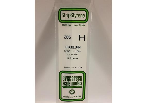 Evergreen 285 H-Profil, 350x4,0x3,7 - 5/32 mm, 3 Stück | Bild 2