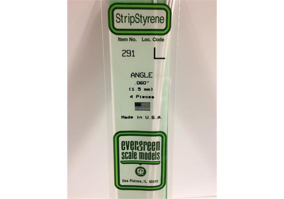 Evergreen 291 Winkelprofil, 350x1,5x1,5 mm,4 Stück | Bild 2