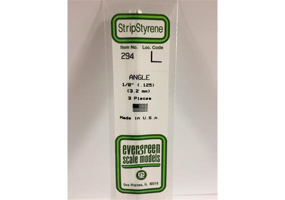 Evergreen 294 Winkelprofil, 350 x 3,2 x 3,2 mm,3 Stück | Bild 2