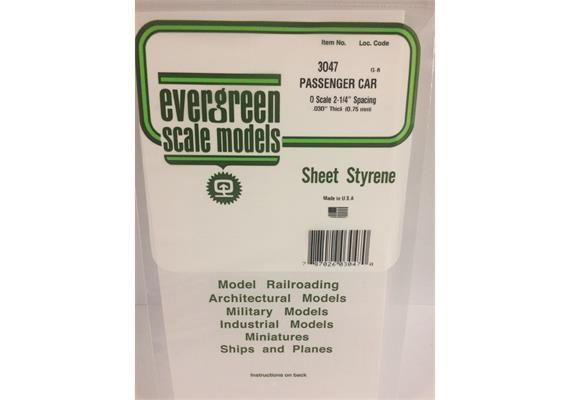 Evergreen 3047 Strukturplatte, 0,5x150x300 mm. Spur 0-Maßstab, 1 Stück | Bild 2