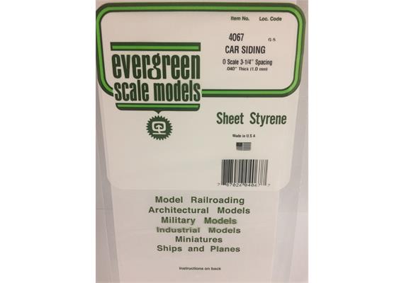 Evergreen 4067 Strukturplatte, 1x150x300 mm.Spur 0-Maßstab, 1 Stück | Bild 2