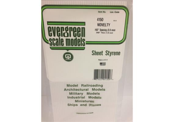 Evergreen 4188 Strukturplatte, 1x150x300 mm.Raster 4,80 mm, 1 Stück | Bild 2