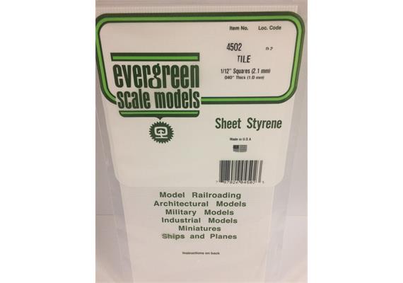 Evergreen 4502 Gehwegplatten, 1 x 150 x 300 mm, Raster 2,1 mm, 1 Stück | Bild 2