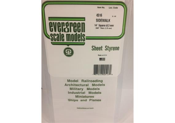 Evergreen 4516 Gehwegplatten , 1x150x300 mm.Raster 6,3x6,3 mm, 1 Stück | Bild 2