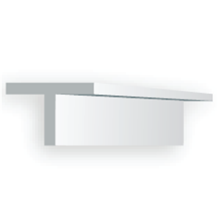 Evergreen 768 T-Profil, 35 mm lang, Höhe/Breite 6,5 mm, 2 Stück