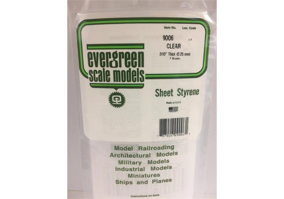 Evergreen 9006 Durchsichtige Polystyrolplatte, 150x300x0,25 mm, 2 Stück | Bild 2