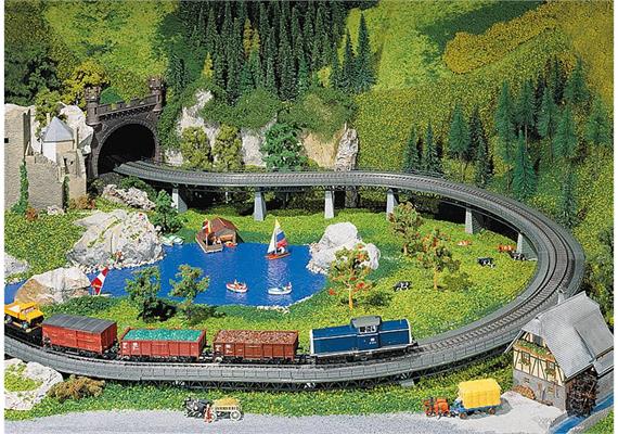 Faller 120471 Auf- und Abfahrt R2 komplett - H0 (1:87) | Bild 1