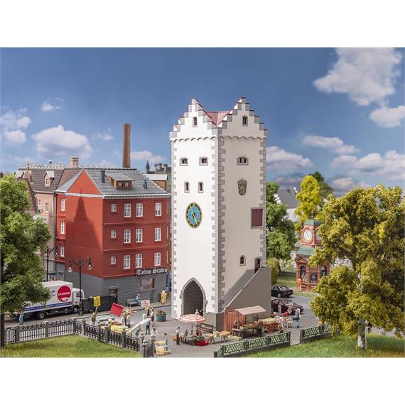 Faller 130824 Uhrenturm - der Siegelturm in Diessenhofen im Schweizer Kanton Thurgau - H0