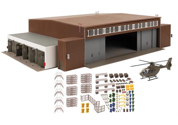 Faller 144111 Hangar mit Hubschrauber - H0 1:87 | Bild 2
