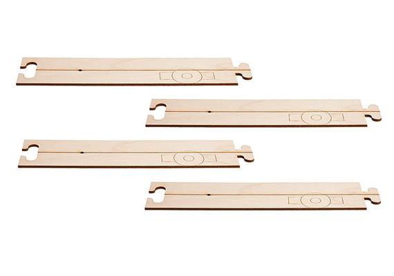 Faller 161911 Car System Laser-Street Fahrbahn gerade 212,5 x 50 mm, 4 Stück - H0 (1:87)