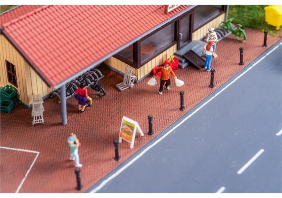 Faller 170316 PREMIUM Straßenfolie Klinkerpflaster, rot - H0 (1:87) | Bild 1